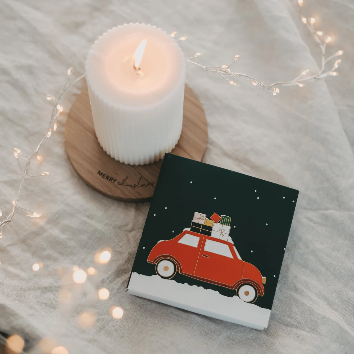 Eulenschnitt Streichhölzer Christmas Car – Driving Home for Christmas
