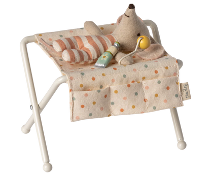 Wickeltisch, Babymaus - Weiß