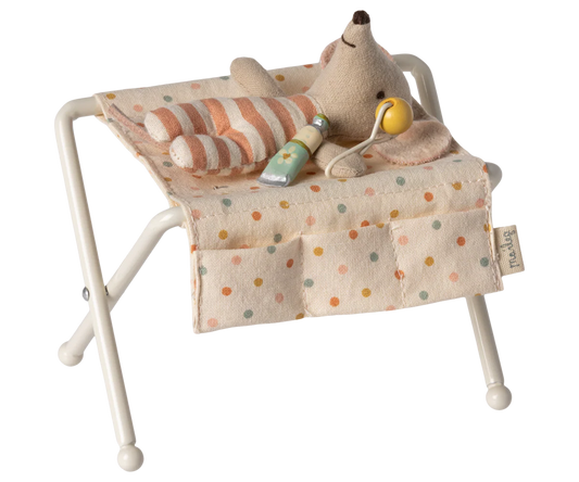 Wickeltisch, Babymaus - Weiß